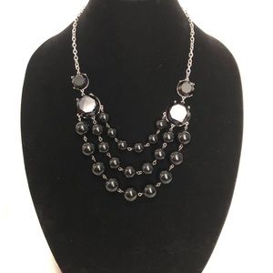 Black and silver necklace